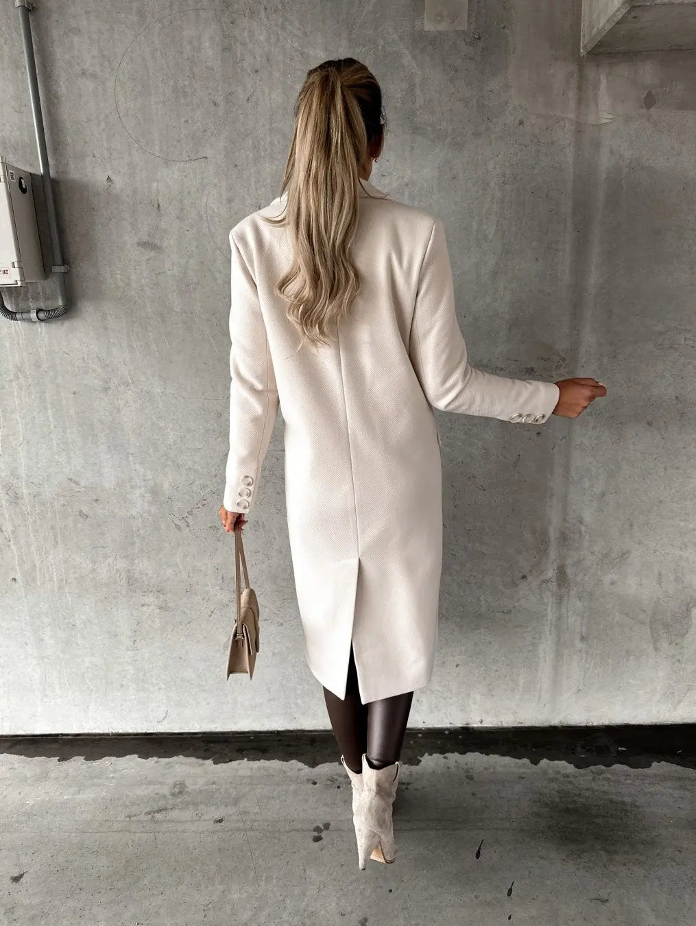 KATE | Woolen Coat Long Fit Women - Lizabella Fashion