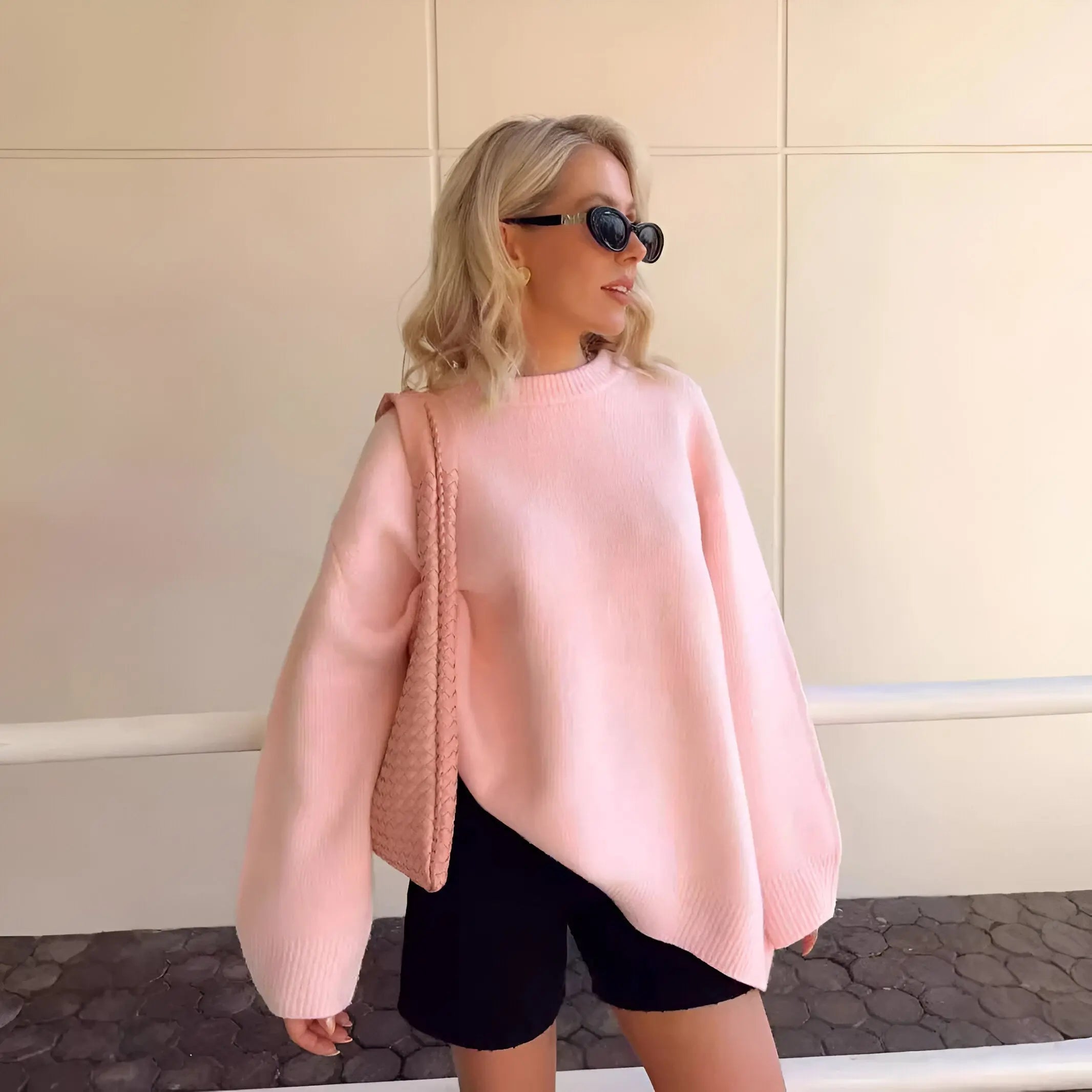 LIA | Cozy Pink Sweater - Lizabella Fashion