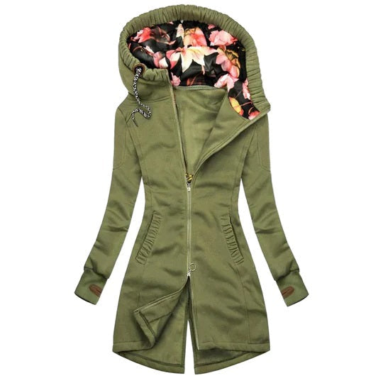 Kiara | Trendy Long Winter Women's Hooded Coat