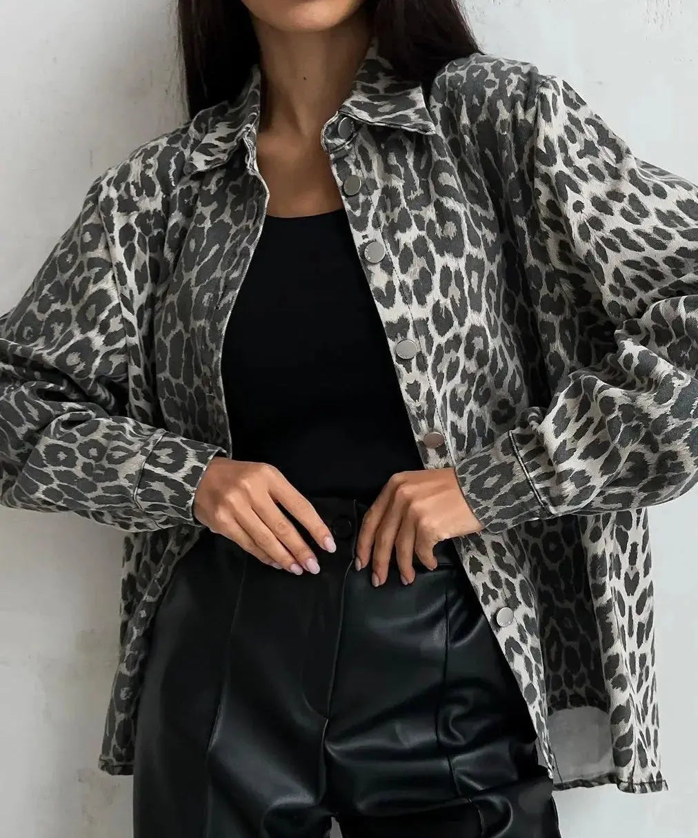 NAOMI | Elegant Leopard Print Jacket - Lizabella Fashion