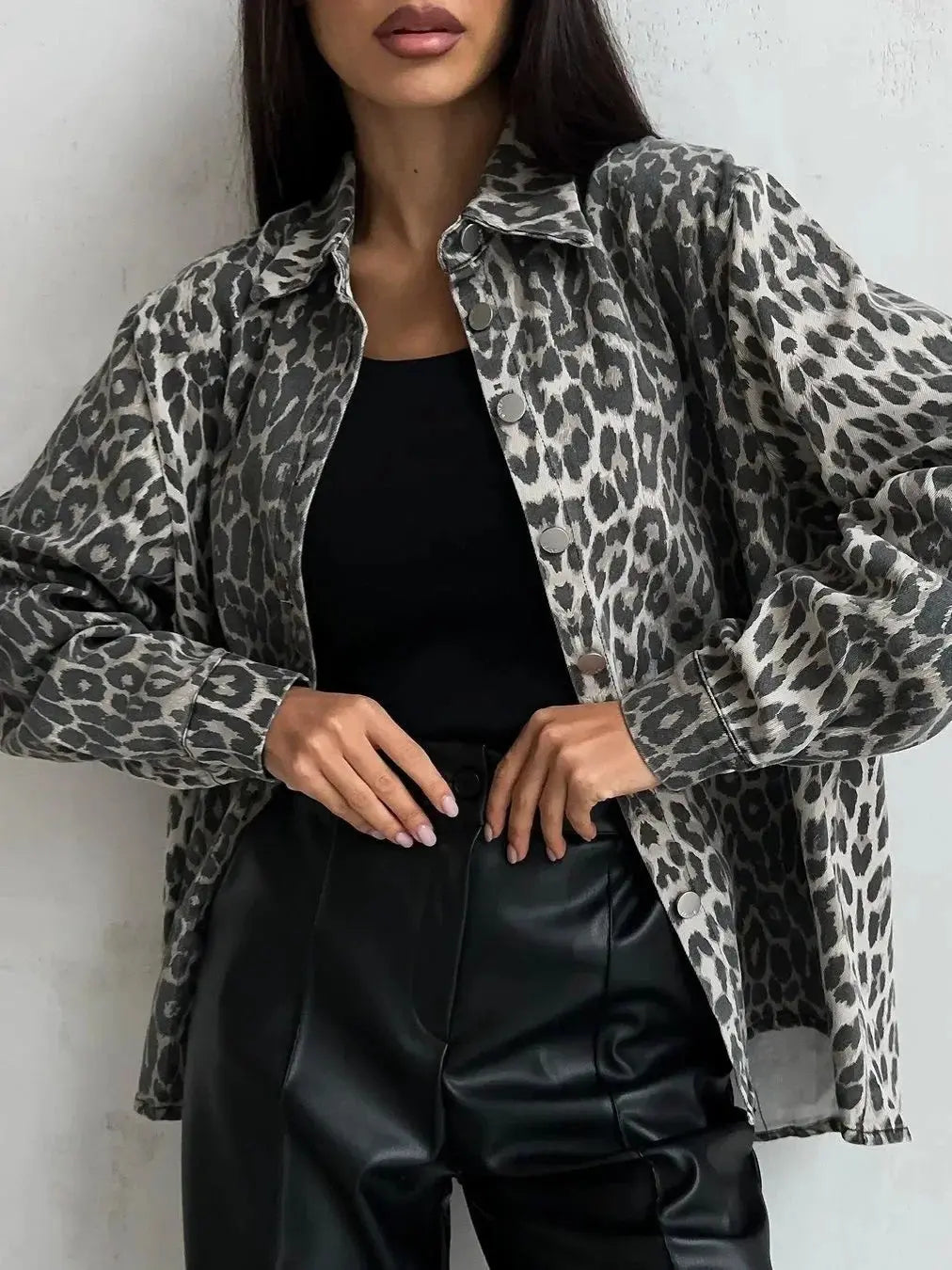 NAOMI | Elegant Leopard Print Jacket - Lizabella Fashion