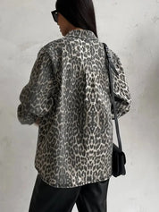 NAOMI | Elegant Leopard Print Jacket - Lizabella Fashion