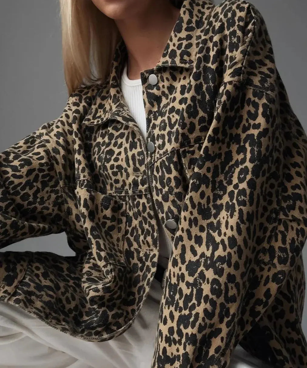 NAOMI | Elegant Leopard Print Jacket - Lizabella Fashion