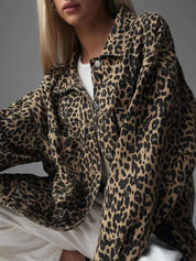 NAOMI | Elegant Leopard Print Jacket - Lizabella Fashion