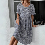 NOLA | Elegant Dress with Polka Dots-Lizabella Fashion