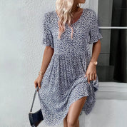 NOLA | Elegant Dress with Polka Dots-Lizabella Fashion