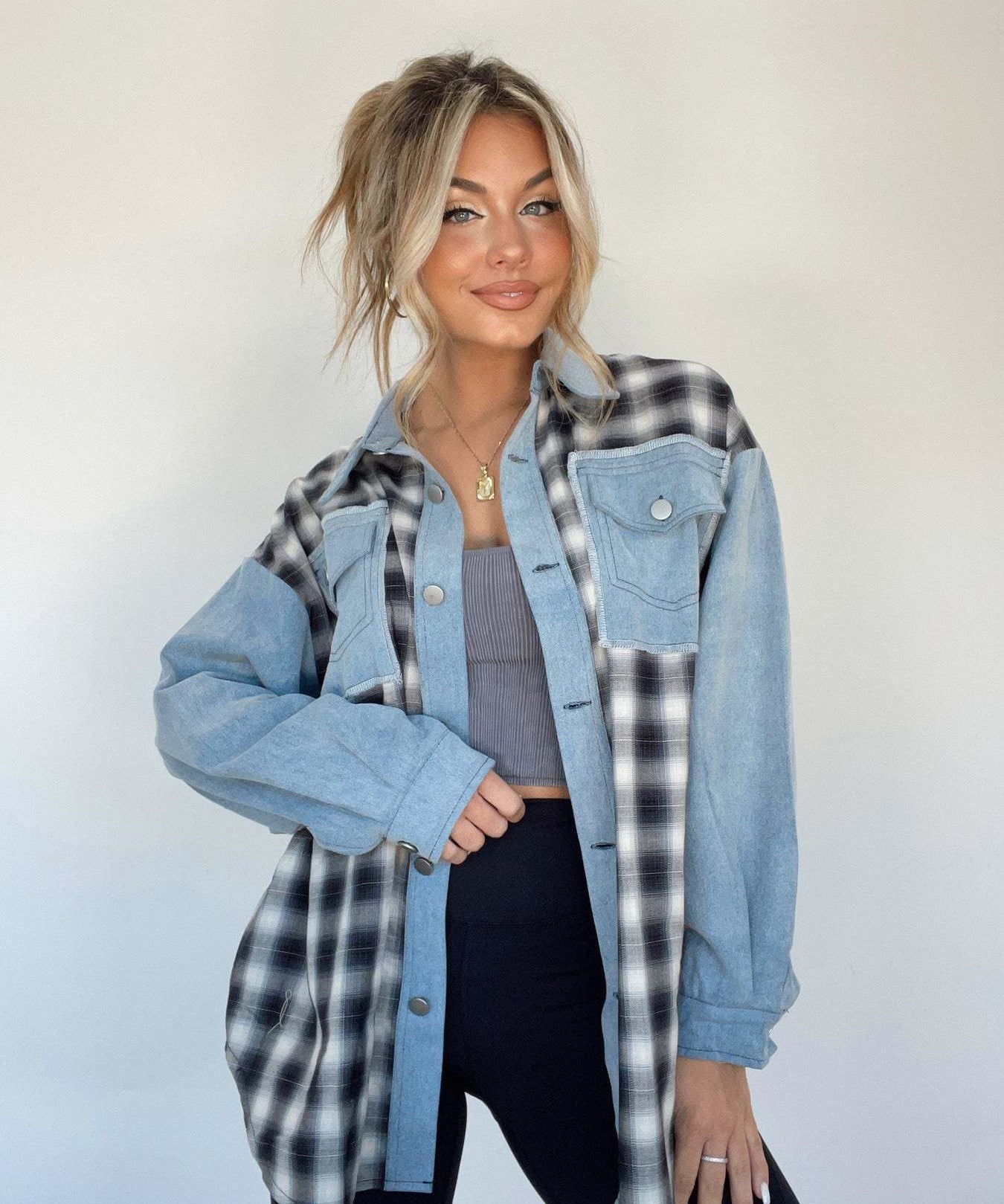 Laila | Oversized Retro Denim Style Shirt