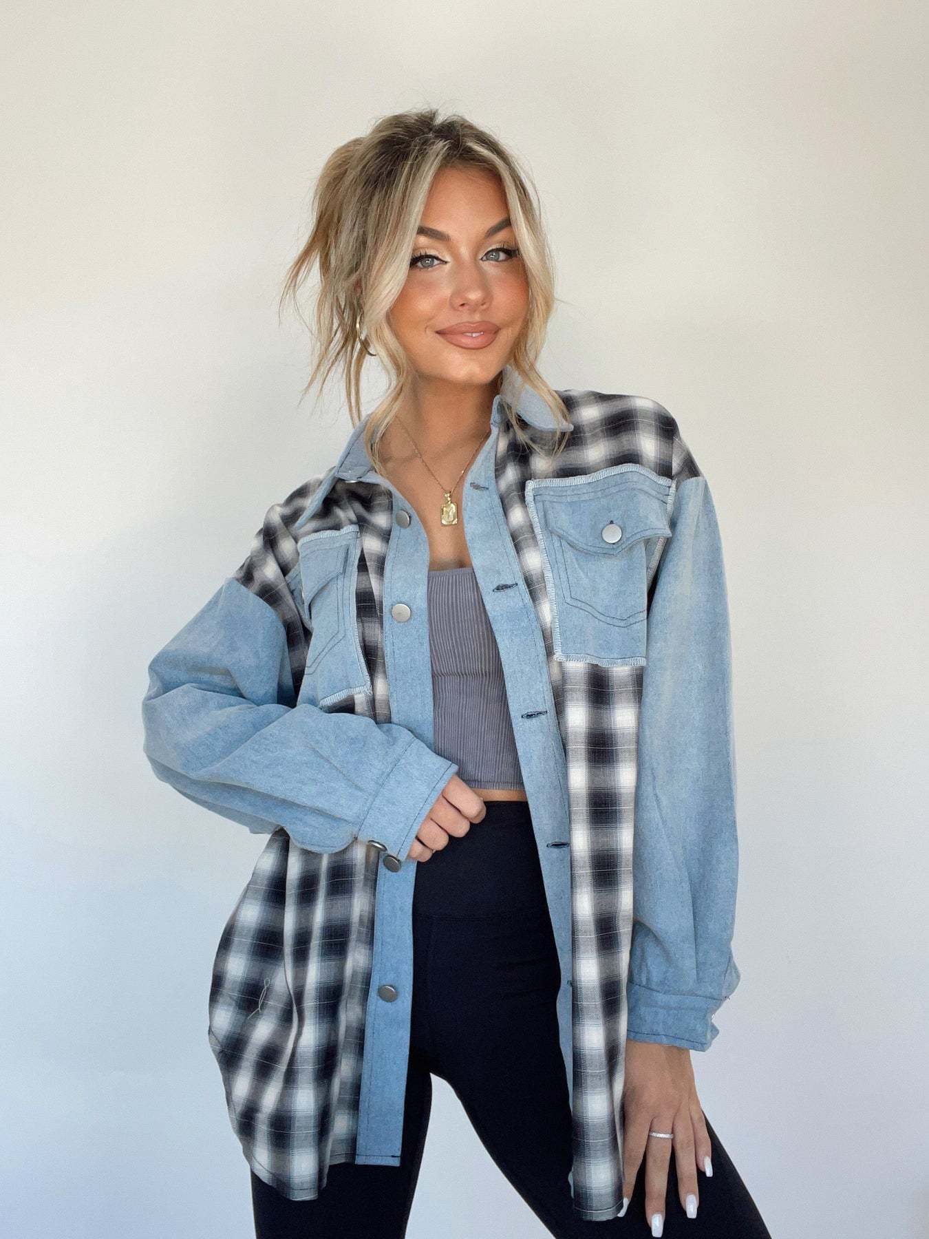 Laila | Oversized Retro Denim Style Shirt