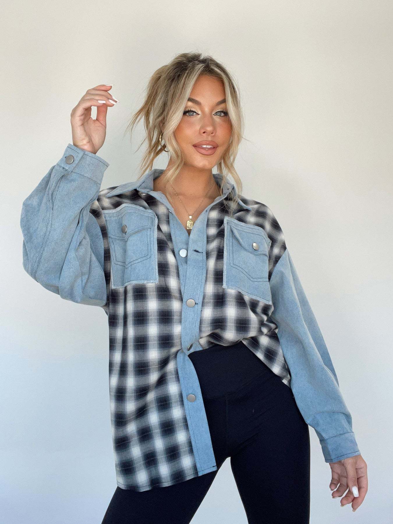 Laila | Oversized Retro Denim Style Shirt