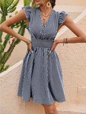 Elevate Your Summer Style with the Chic Striped Midi Dress by MADISON - Lizabella Fashion