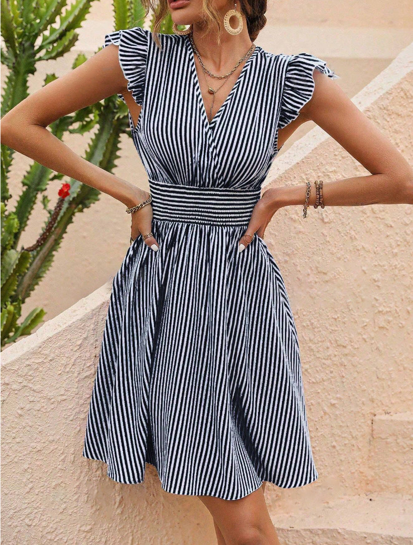 Madison | Trendy Striped Women's Dress