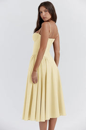 TULUM | Stylish Sleeveless Midi Dress with Figure-Flattering Corset Design - Lizabella Fashion