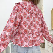 Natalie | Sophisticated and Charming Floral Print Blouse