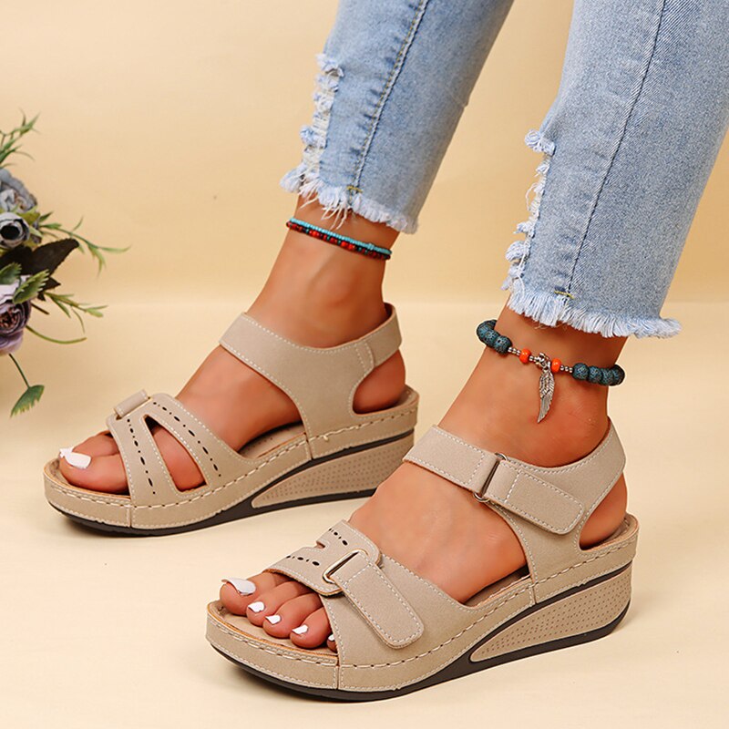 Layla | Casual Wedge Sandals – All-Day Ease