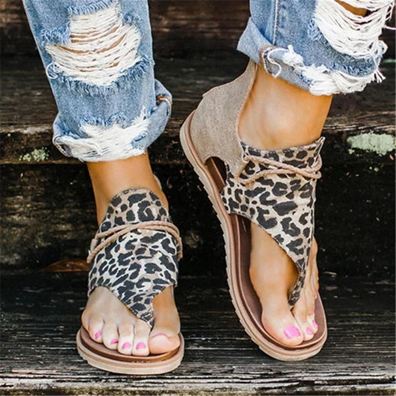 Riley | Leopard Sandals – Fashion & Support in One