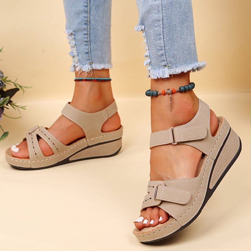 Layla | Casual Wedge Sandals – All-Day Ease