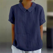 Bea | Comfortable Cotton Linen Blouse