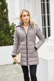 Brianna | Sleek and Stylish Detachable Hood Puffer Coat