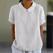 Bea | Comfortable Cotton Linen Blouse