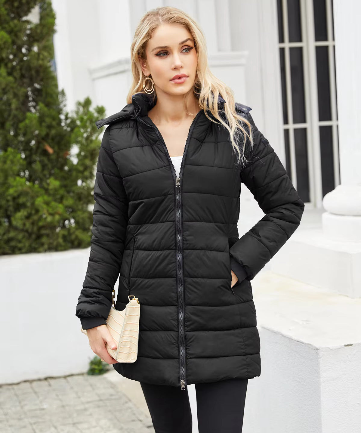 Brianna | Sleek and Stylish Detachable Hood Puffer Coat