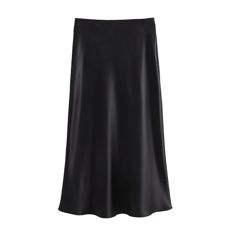 Elevate Your Style with the Addison Elastic High-Waisted Maxi Skirt - Lizabella Fashion