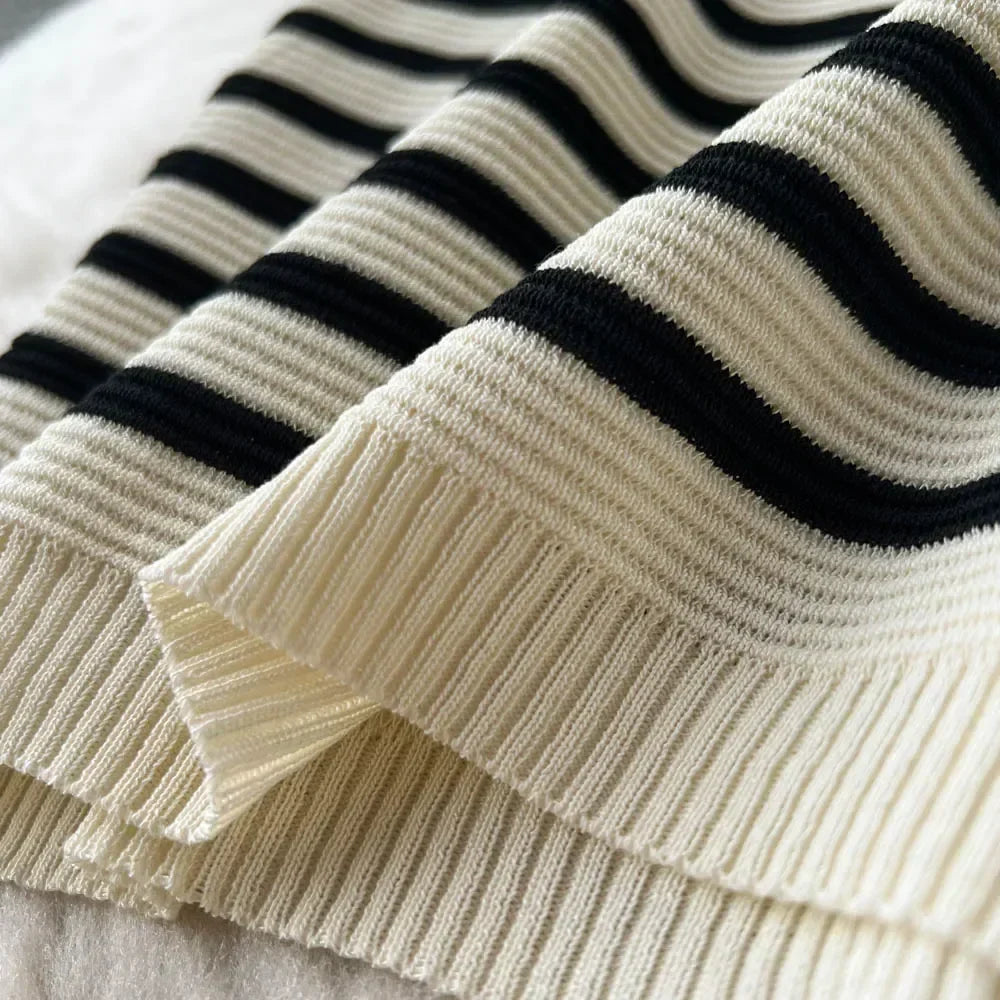 Amaya | Lightweight and Stylish Knitted Striped Dress