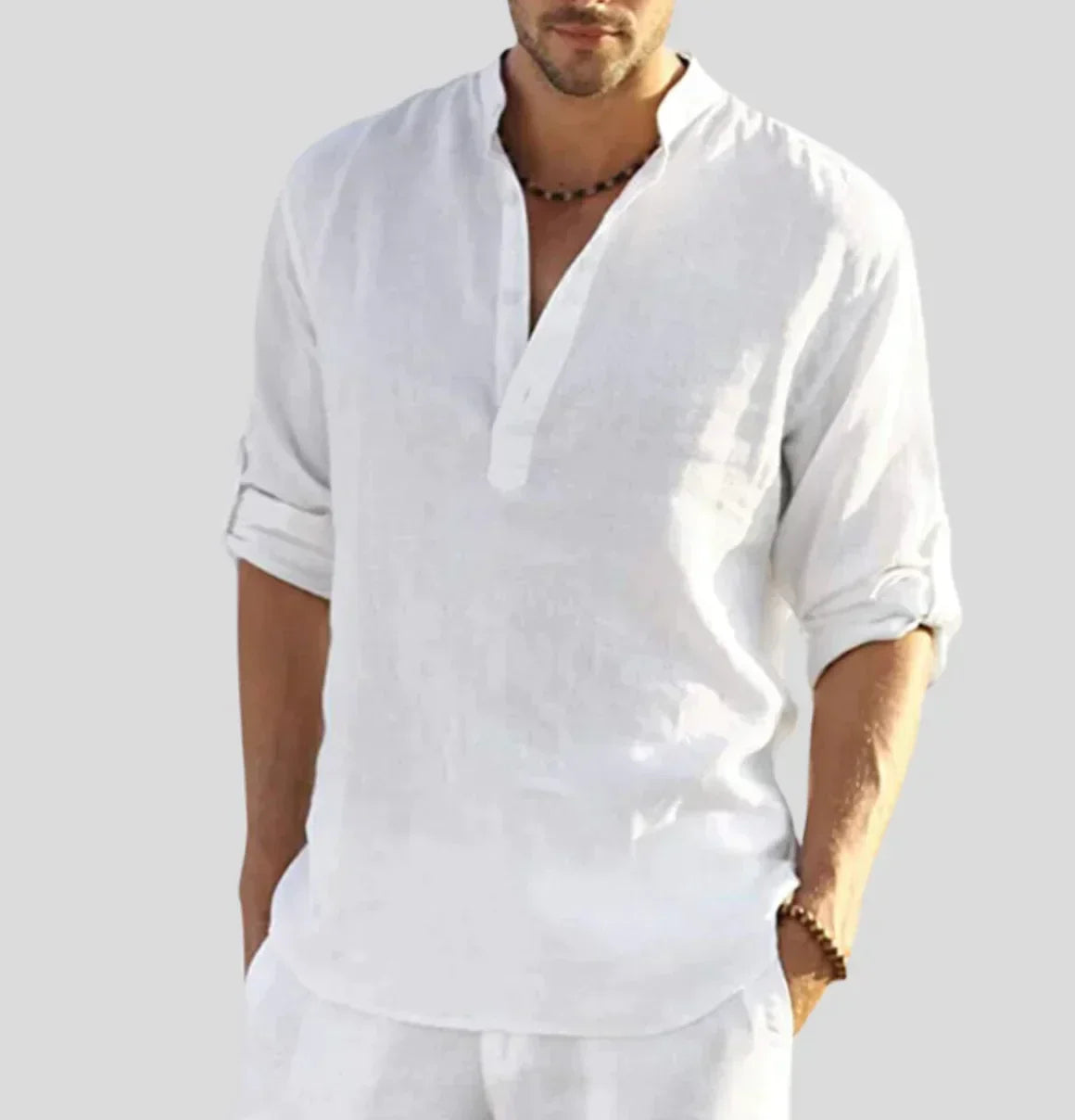 Paul | Stylish Men’s Linen Shirt for a Refined Look - Lizabella Fashion