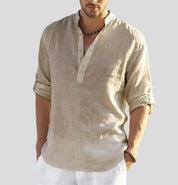 Paul | Stylish Men’s Linen Shirt for a Refined Look - Lizabella Fashion