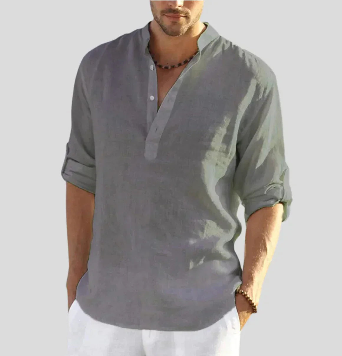 Paul | Stylish Men’s Linen Shirt for a Refined Look - Lizabella Fashion