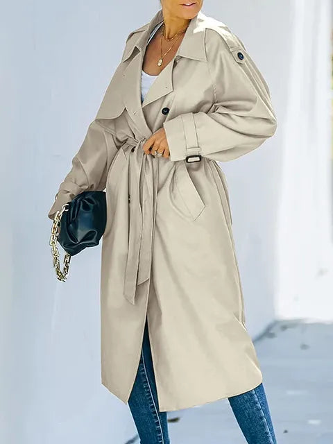 Brianna | Clasic Double-Breasted Trench Coat