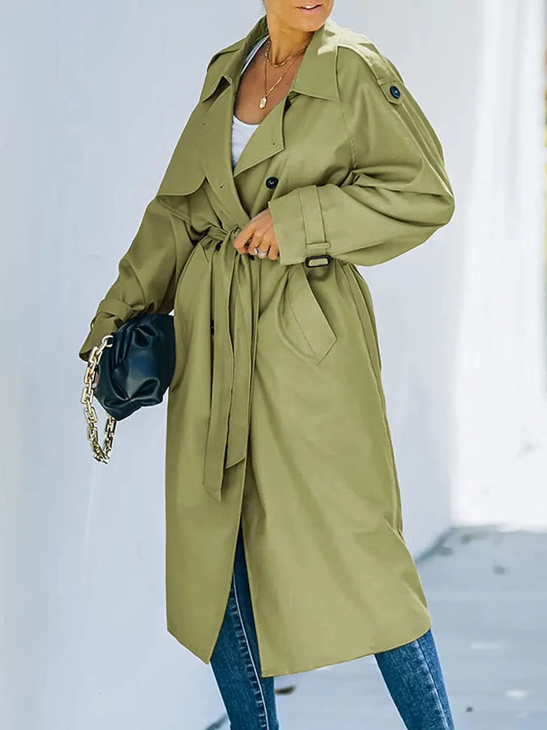 Brianna | Clasic Double-Breasted Trench Coat