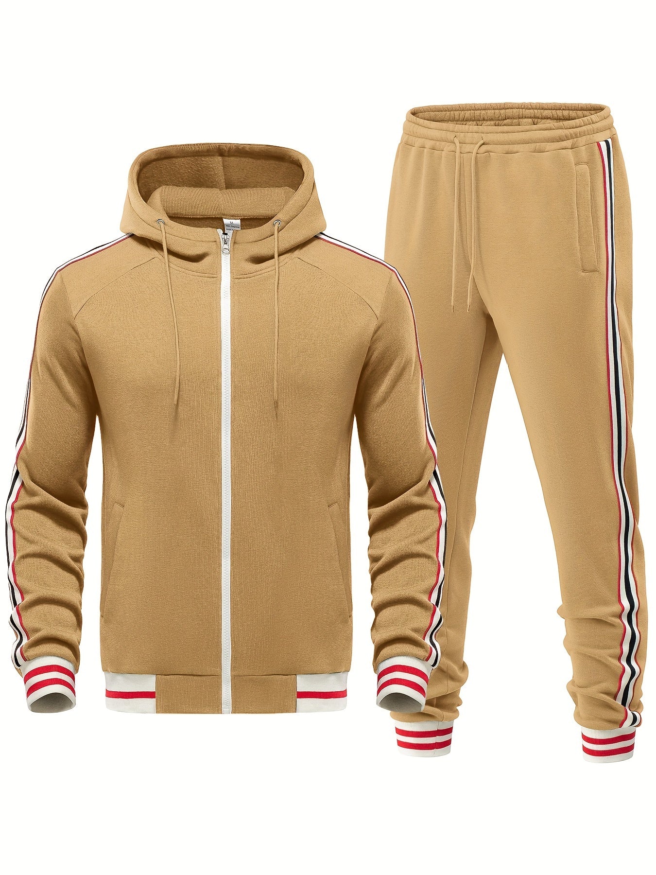 JUDE | Stylish 2-Piece Striped Tracksuit Ensemble