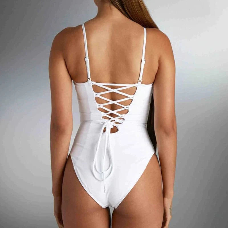 LYANNA | Chic Braided Back Swimsuit for a Trendy Summer Look