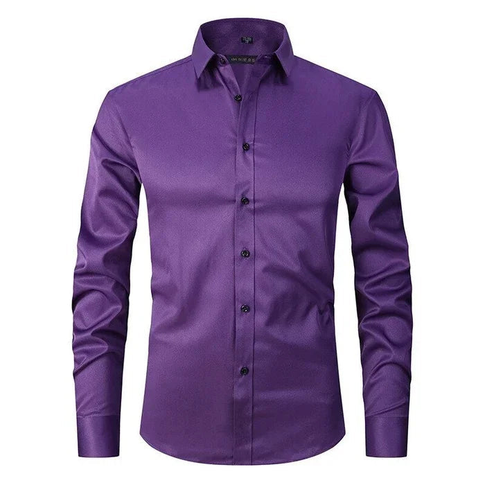 LUKE | Classic Stretch Shirt for Men - Wrinkle-Free Elegance - Lizabella Fashion