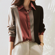 Eliza | Timeless Fashion Patchwork Design Blouse