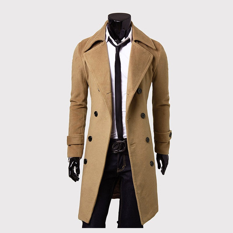 Aries | Men's Timeless Elegance Double-Breasted Coat