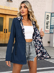 Ellah | Trendy Floral Print Summer Hoddie Jacket