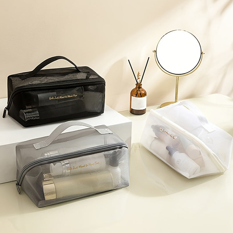 Mila | Spacious Mesh Travel Toiletry Bag