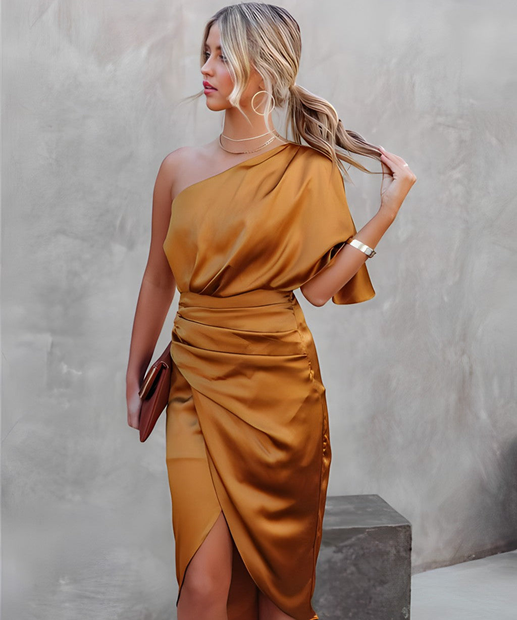 Elevate Your Style: Elegant Silk Cocktail Sundress for Spring - Lizabella Fashion