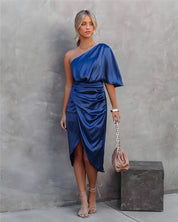 Elevate Your Style: Elegant Silk Cocktail Sundress for Spring - Lizabella Fashion