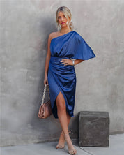 Elevate Your Style: Elegant Silk Cocktail Sundress for Spring - Lizabella Fashion