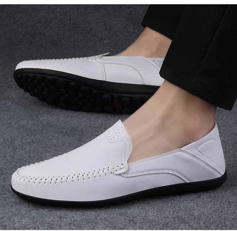 ENZO | Pu Leather Italian Loafers Men - Lizabella Fashion