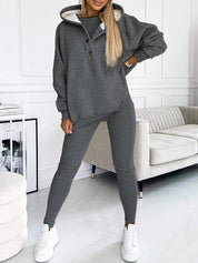 MILA | Cozy Three-Piece Lounge Set - Lizabella Fashion