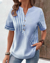 Samantha | Women's Striped Pattern Stylish Blouse