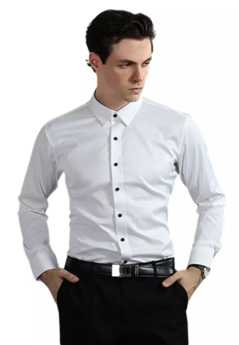 LUKE | Classic Stretch Shirt for Men - Wrinkle-Free Elegance - Lizabella Fashion