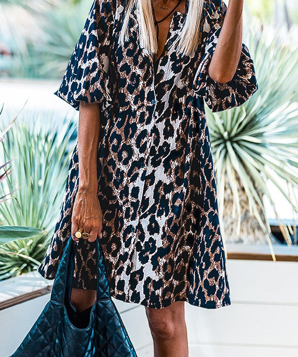 MILA | Chic Leopard Print Summer Dress for Effortless Style - Lizabella Fashion