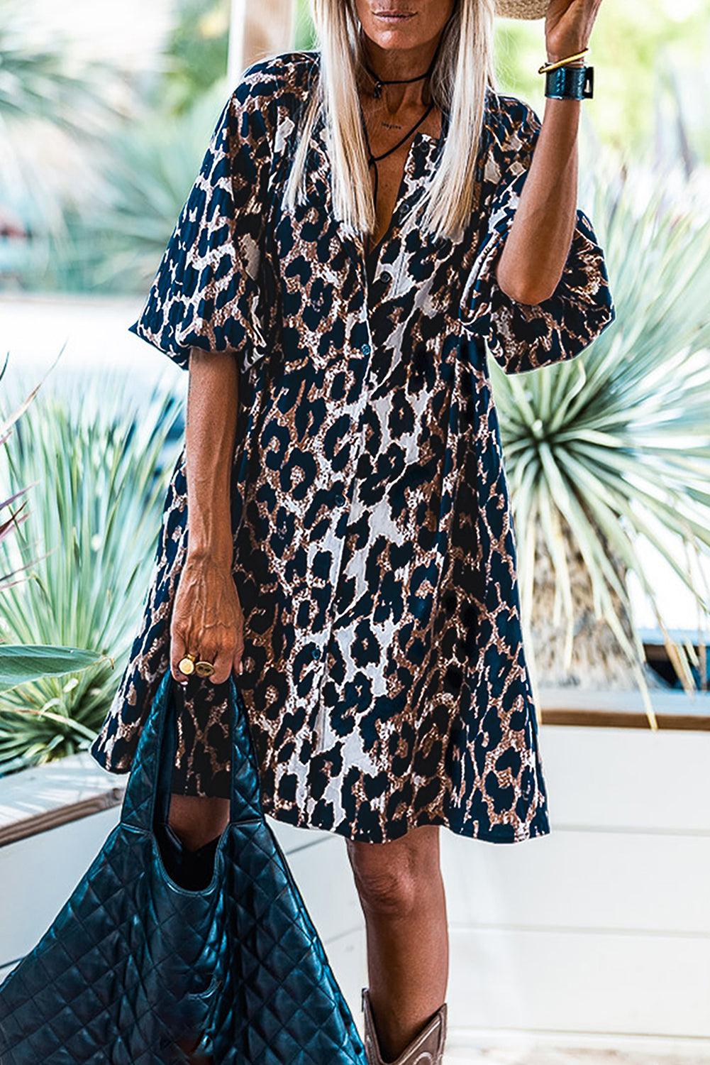 MILA | Chic Leopard Print Summer Dress for Effortless Style - Lizabella Fashion