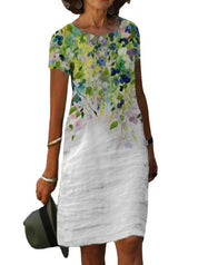 Sophisticated Summer V-Neck Dress by SARAH - Lizabella Fashion