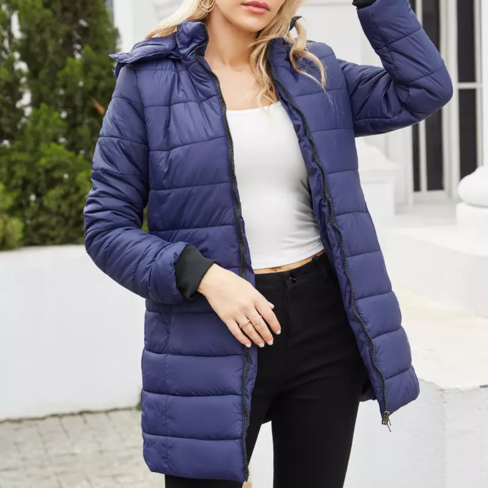 Brianna | Sleek and Stylish Detachable Hood Puffer Coat